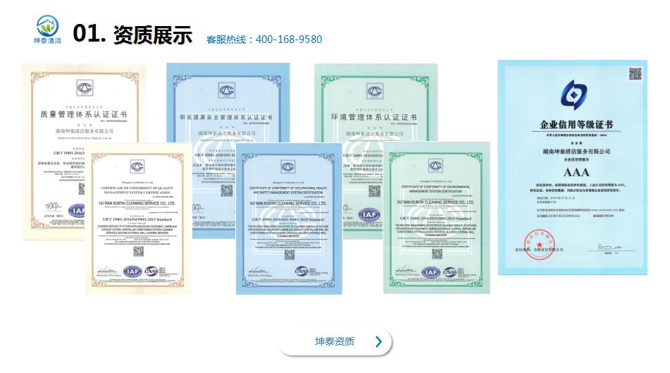 坤泰企业信用等级证书